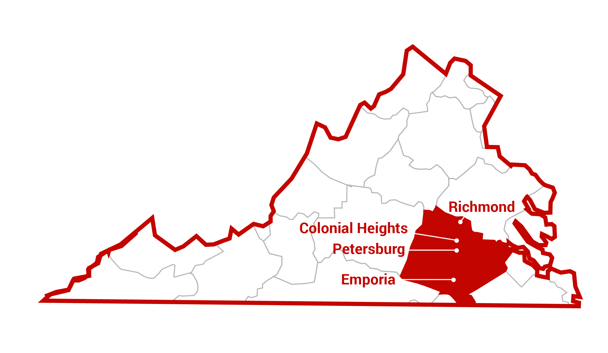 richmond south area service map