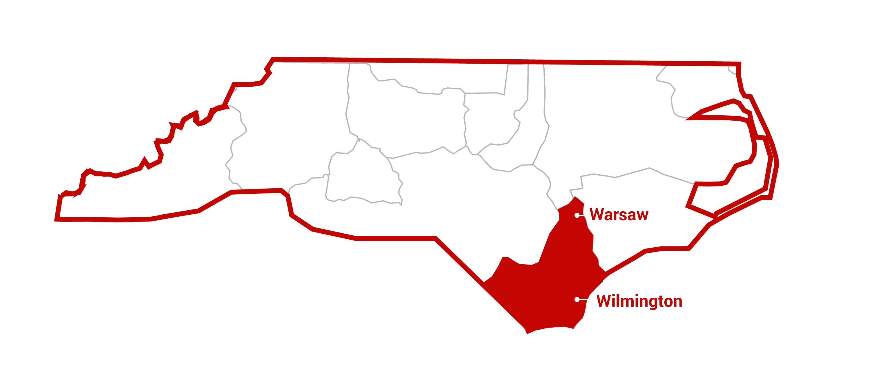 wilmington area service map