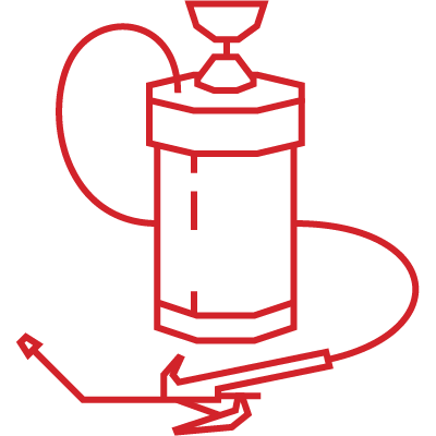 icon of a chemical treatment to address bees